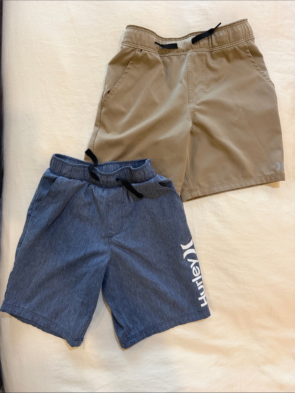 Hurley Blue and Tan Boys' Shorts Set